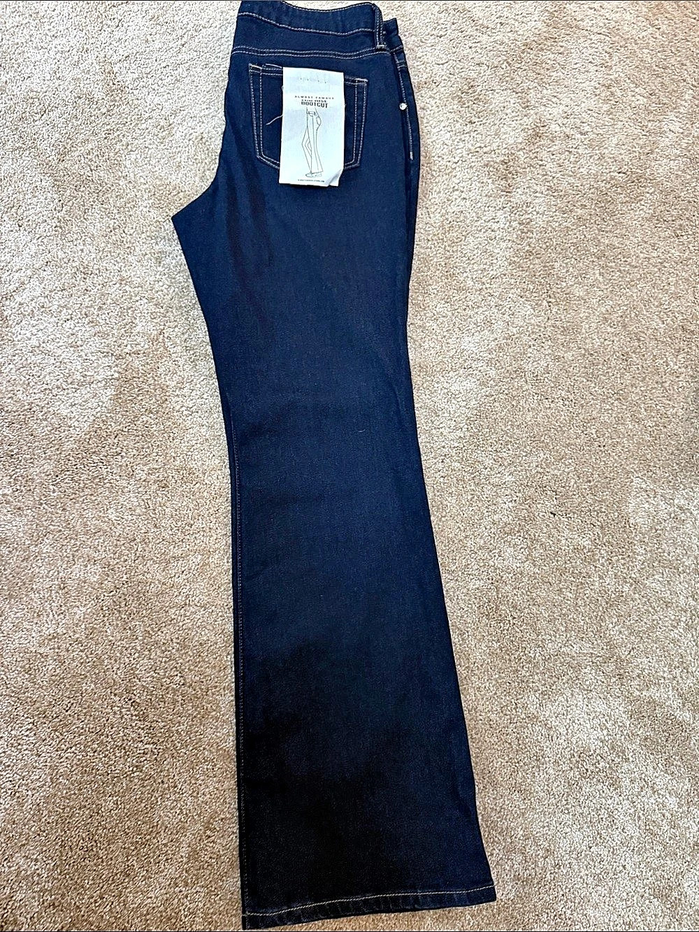 Almost Famous Mid Rise Bootcut Jeans Blue Waist 11 NWT